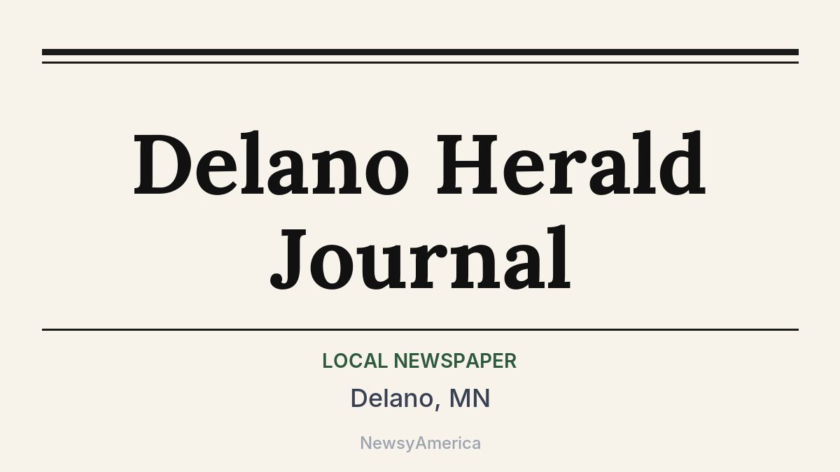 Delano Herald Journal – Delano, MN
