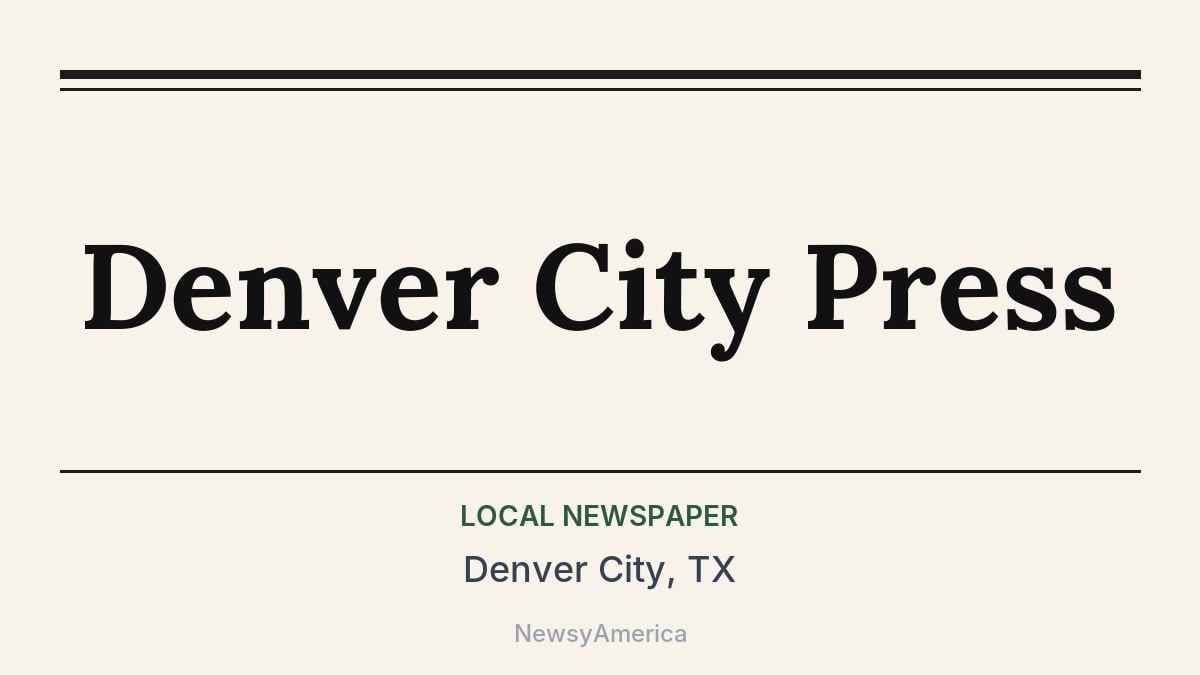 Denver City Press – Denver City, TX