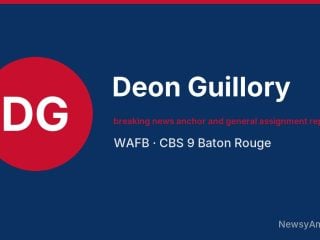 Deon Guillory, breaking news anchor and general assignment reporter, WAFB