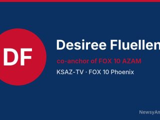Desiree Fluellen, co-anchor of FOX 10 AZAM, KSAZ-TV