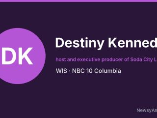 Destiny Kennedy, host and executive producer of Soda City Living, WIS