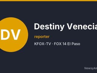 Destiny Venecia, reporter, KFOX-TV