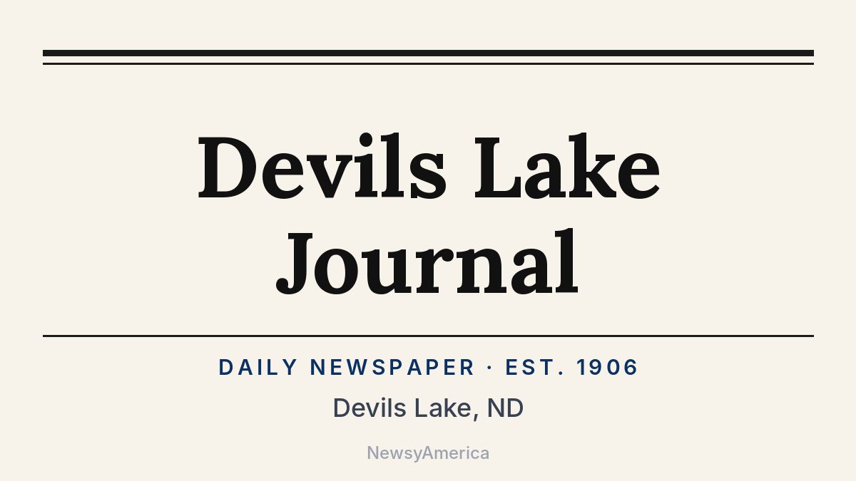 Devils Lake Journal – North Dakota
