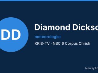 Diamond Dickson, meteorologist, KRIS-TV