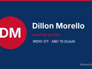 Dillon Morello, evening anchor, WDIO-DT