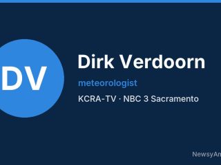 Dirk Verdoorn, meteorologist, KCRA-TV