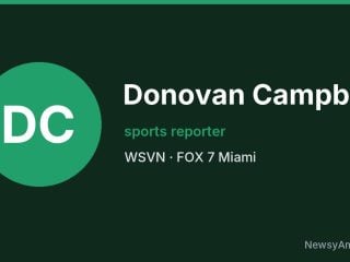 Donovan Campbell, sports reporter, WSVN