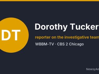 Dorothy Tucker, reporter on the investigative team, WBBM-TV
