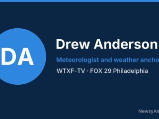 Drew Anderson, Meteorologist and weather anchor, WTXF-TV