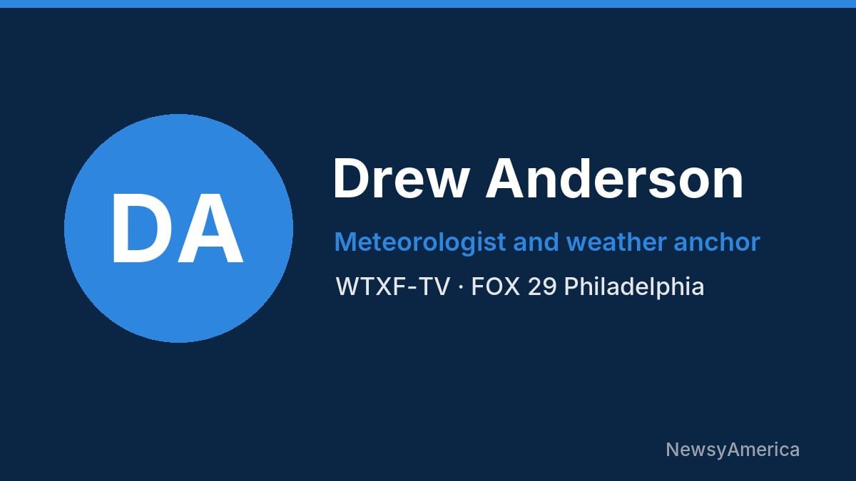 Drew Anderson – WTXF-TV, Philadelphia