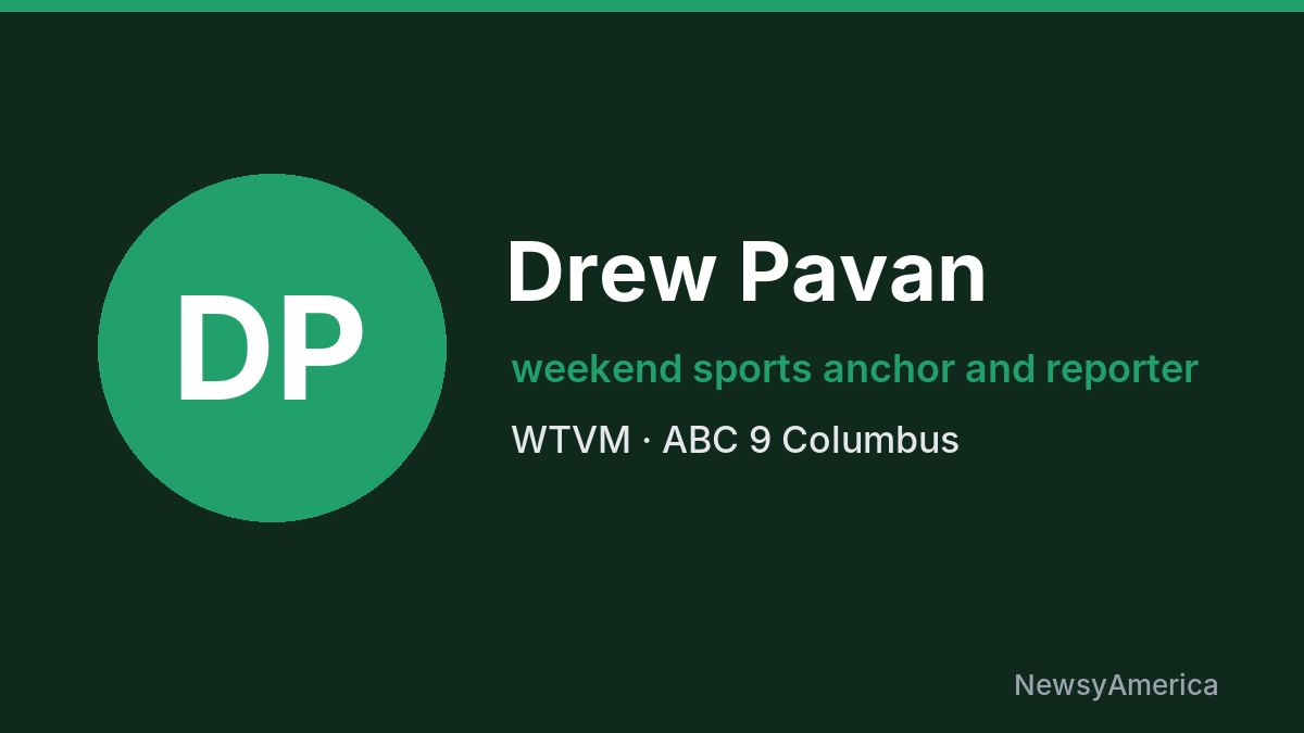 Drew Pavan – WTVM, Columbus