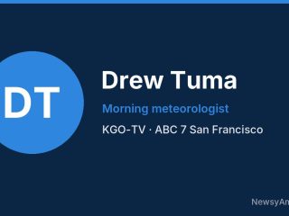 Drew Tuma, Morning meteorologist, KGO-TV