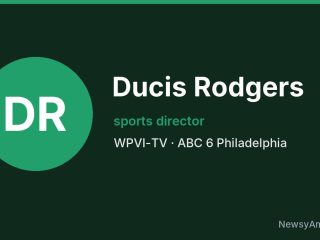 Ducis Rodgers, sports director, WPVI-TV