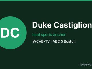 Duke Castiglione, lead sports anchor, WCVB-TV