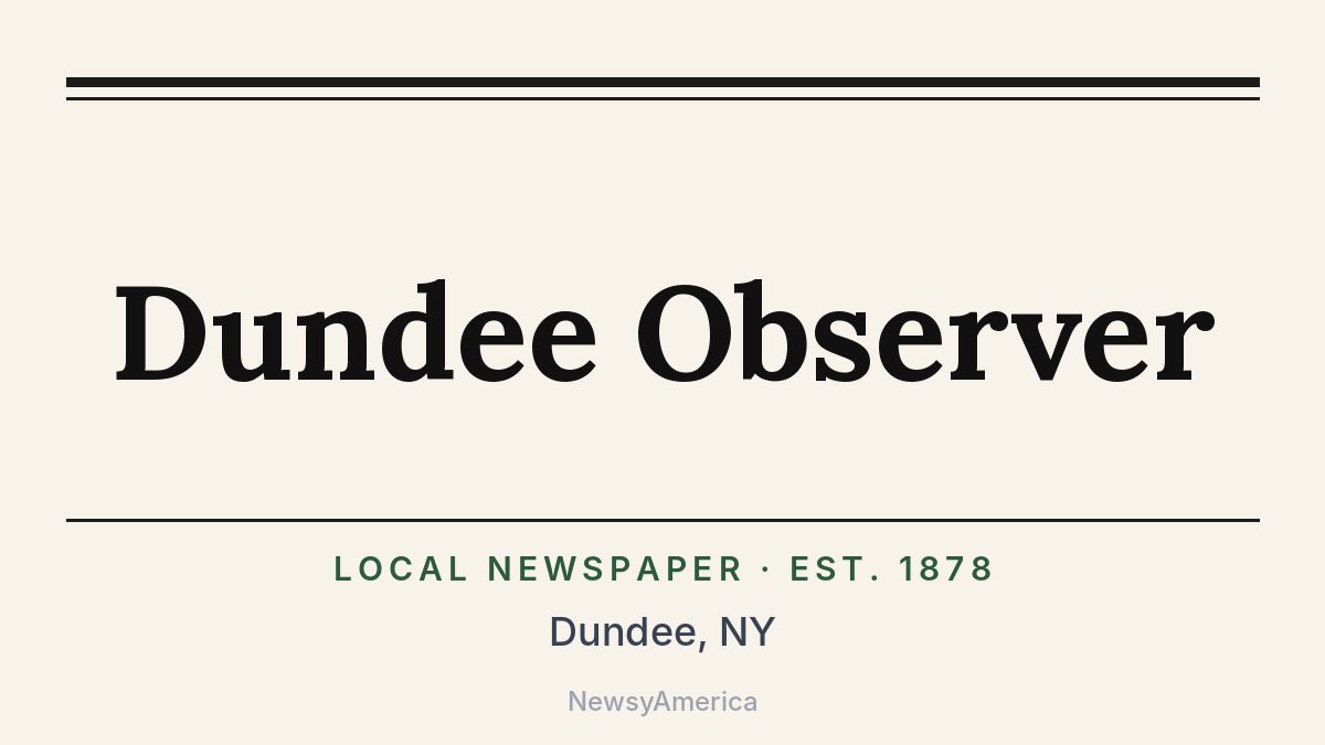 Dundee Observer – New York