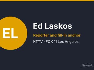 Ed Laskos, Reporter and fill-in anchor, KTTV