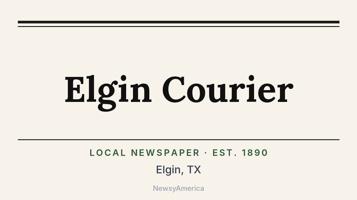 Elgin Courier – Texas