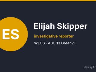 Elijah Skipper, investigative reporter, WLOS