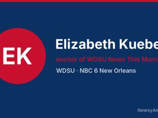 Elizabeth Kuebel, anchor of WDSU News This Morning, WDSU