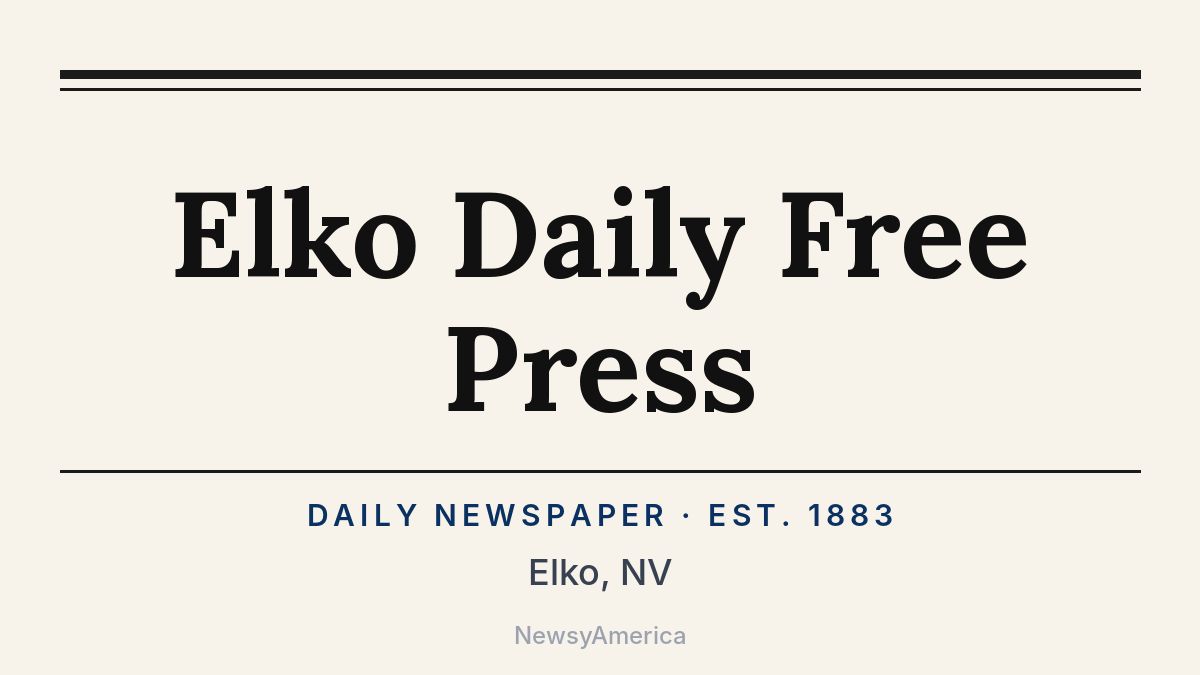 Elko Daily Free Press – Nevada