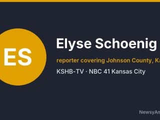 Elyse Schoenig, reporter covering Johnson County, Kansas, KSHB-TV