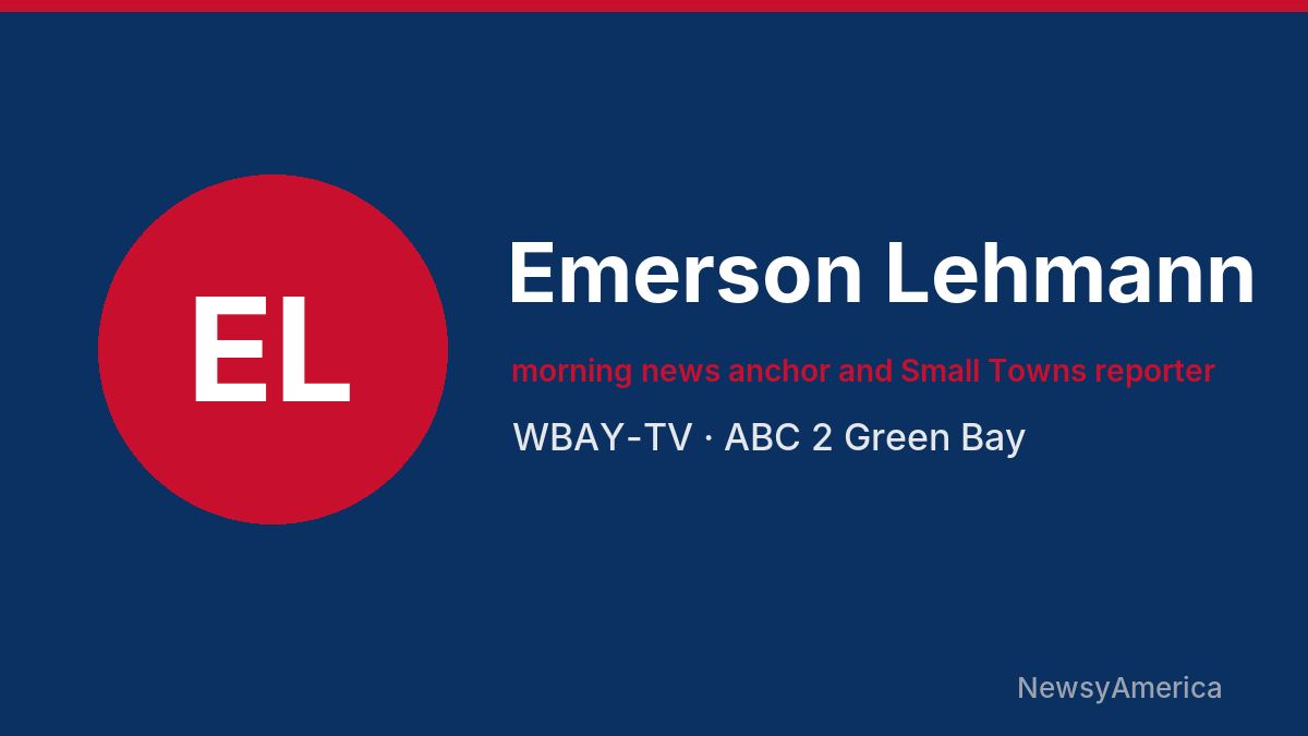Emerson Lehmann – WBAY-TV, Green Bay