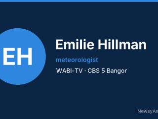 Emilie Hillman, meteorologist, WABI-TV