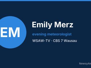 Emily Merz, evening meteorologist, WSAW-TV