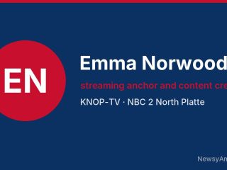 Emma Norwood, streaming anchor and content creator, KNOP-TV