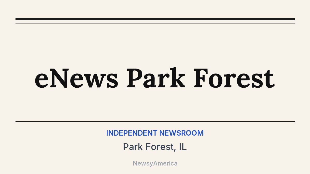 eNews Park Forest – Park Forest, IL