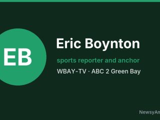 Eric Boynton, sports reporter and anchor, WBAY-TV