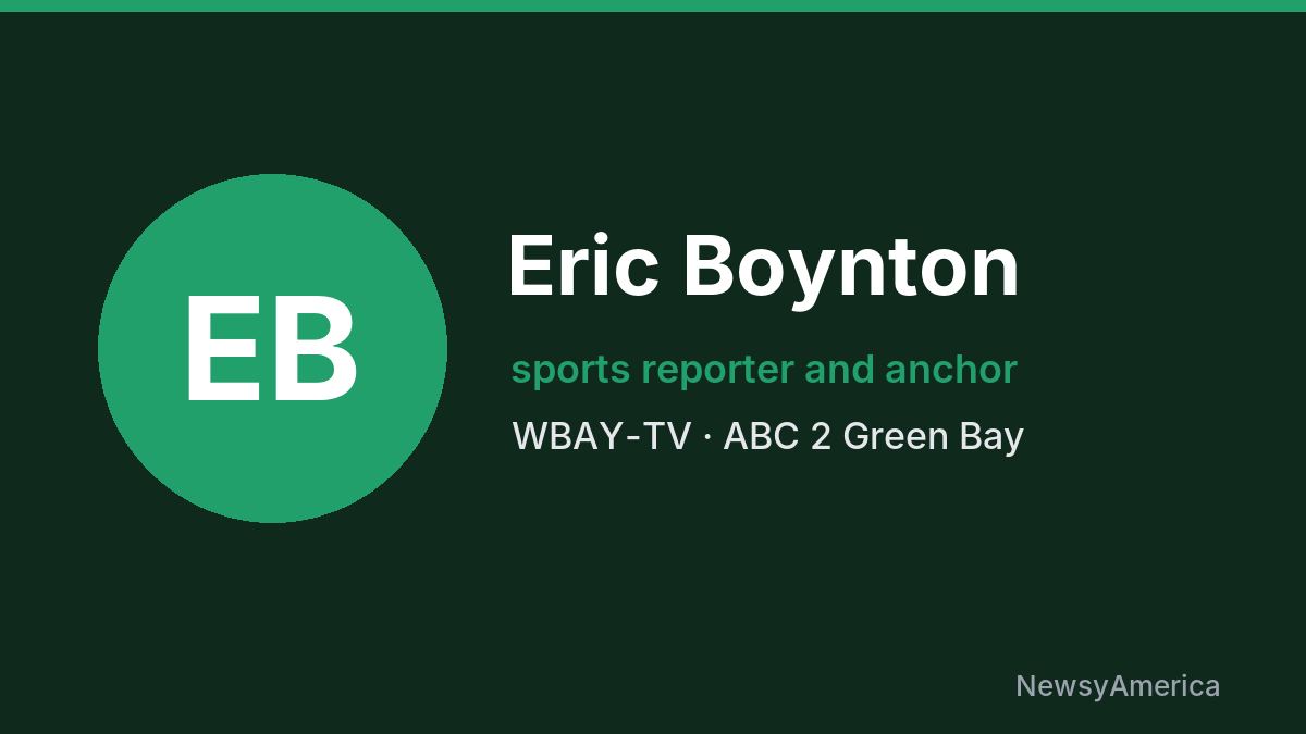 Eric Boynton – WBAY-TV, Green Bay