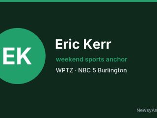 Eric Kerr, weekend sports anchor, WPTZ