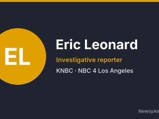 Eric Leonard, Investigative reporter, KNBC
