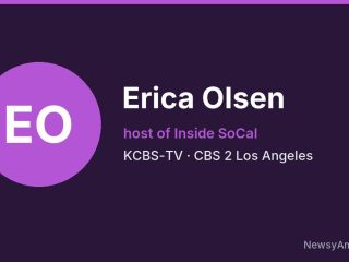 Erica Olsen, host of Inside SoCal, KCBS-TV