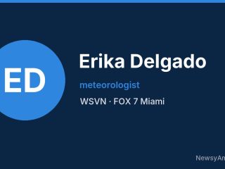 Erika Delgado, meteorologist, WSVN