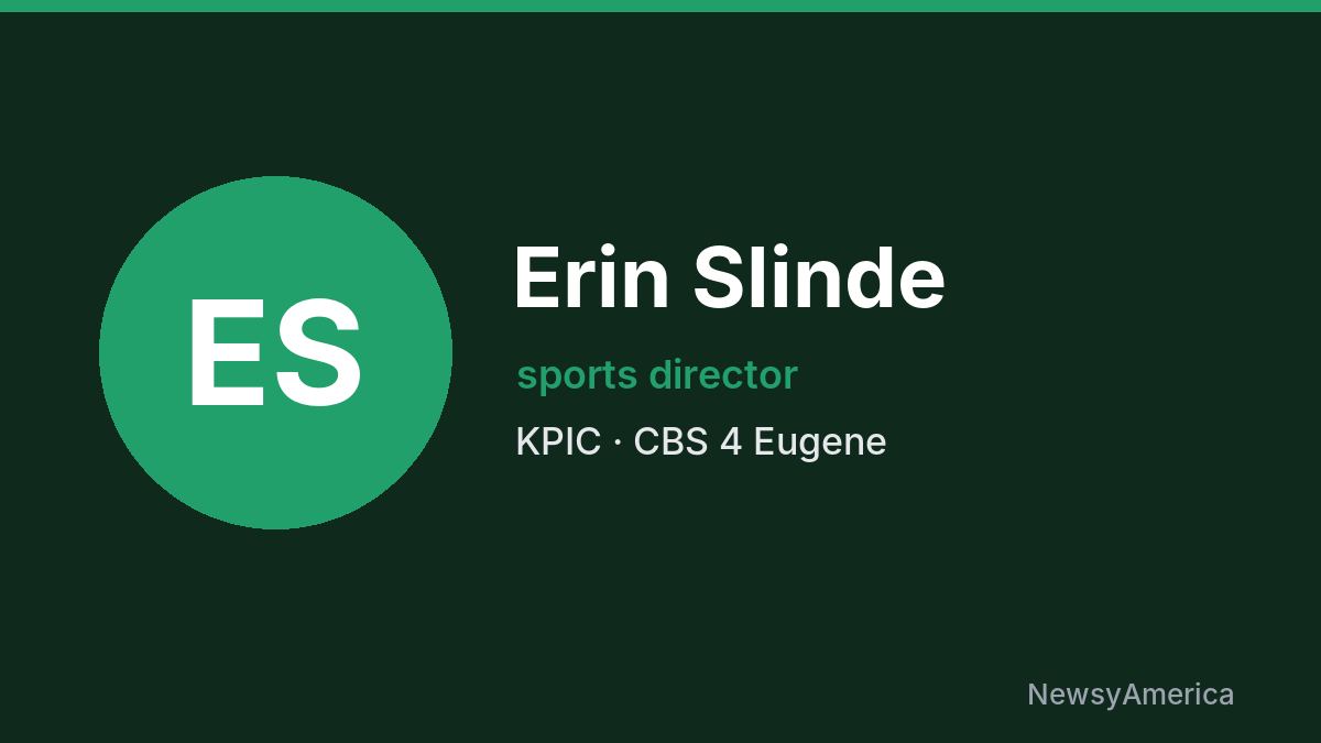 Erin Slinde – KPIC, Eugene