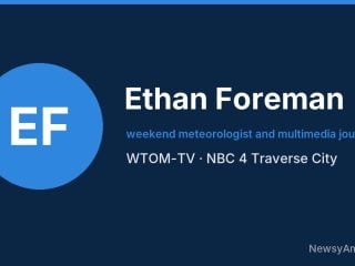 Ethan Foreman, weekend meteorologist and multimedia journalist, WTOM-TV