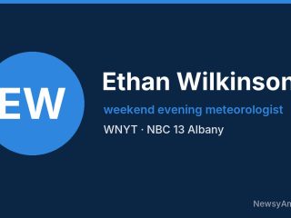Ethan Wilkinson, weekend evening meteorologist, WNYT