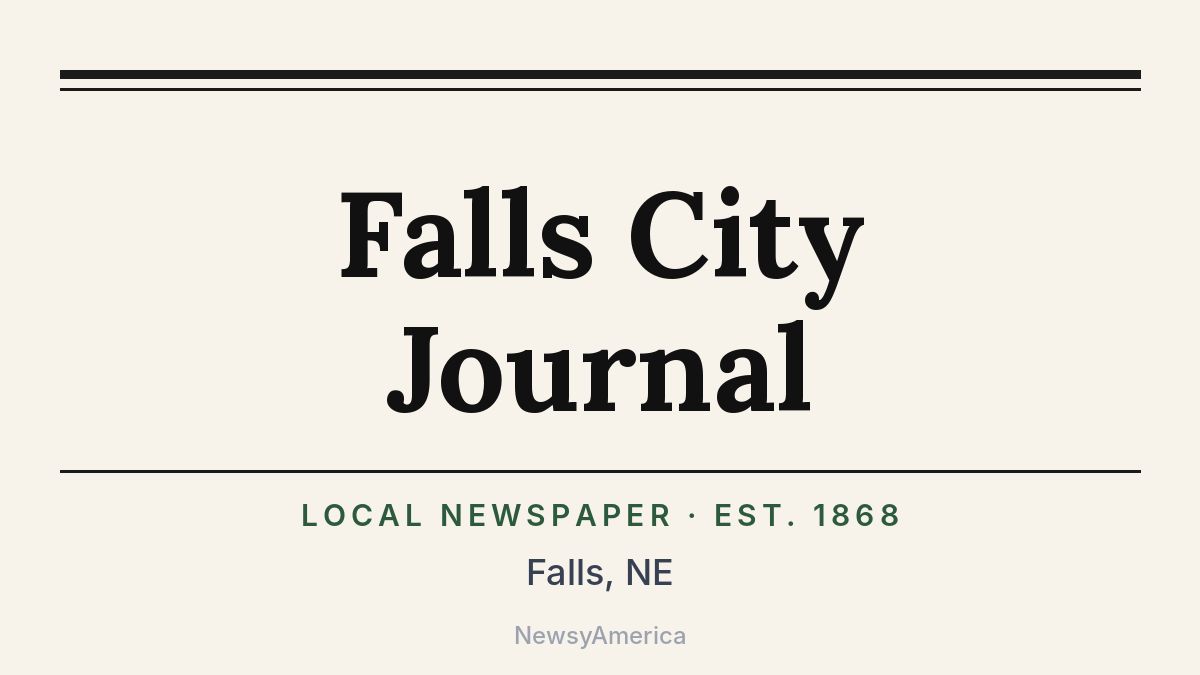 Falls City Journal – Nebraska