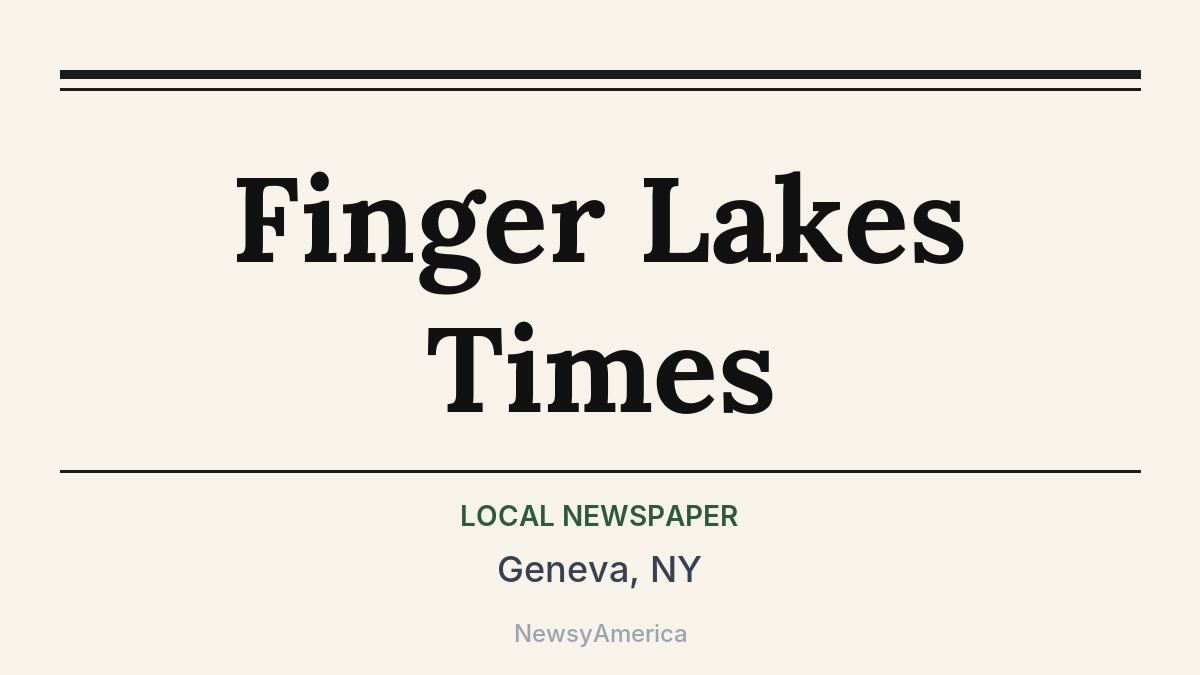 Finger Lakes Times – Geneva, NY
