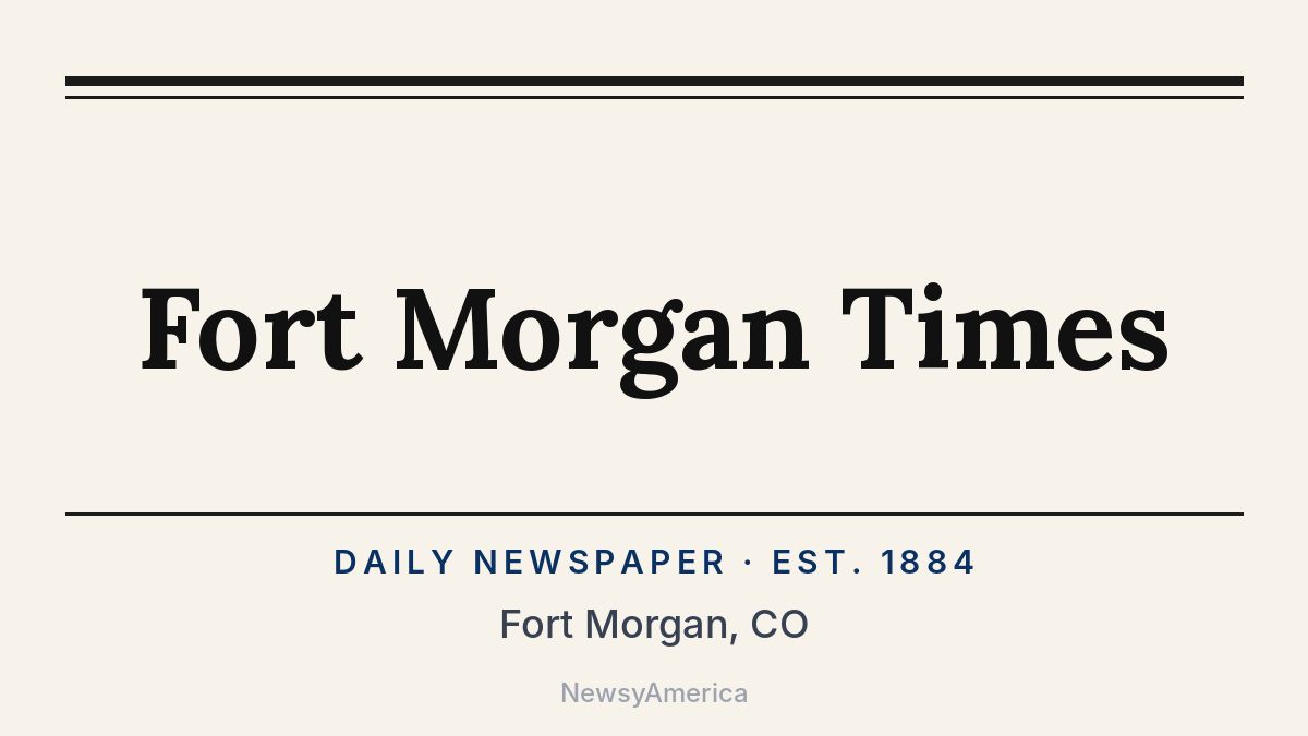 Fort Morgan Times – Colorado