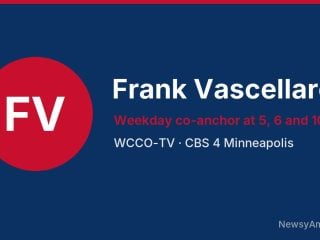 Frank Vascellaro, Weekday co-anchor at 5, 6 and 10 p.m., WCCO-TV