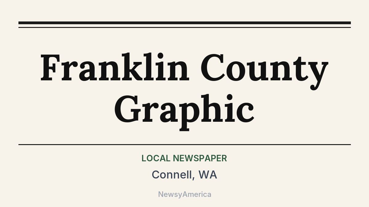 Franklin County Graphic – Connell, WA