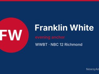 Franklin White, evening anchor, WWBT