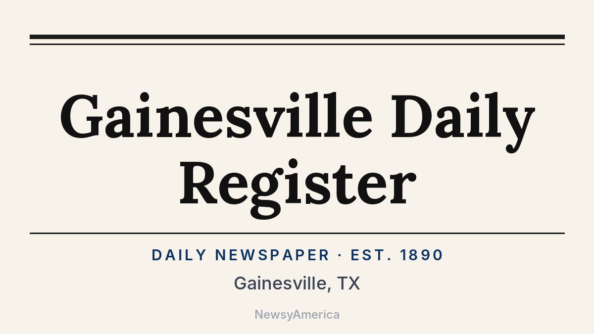 Gainesville Daily Register – Texas