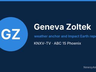 Geneva Zoltek, weather anchor and Impact Earth reporter, KNXV-TV