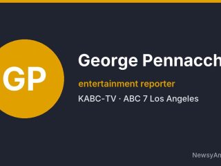 George Pennacchio, entertainment reporter, KABC-TV