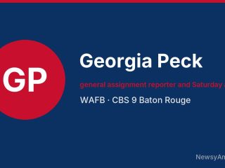 Georgia Peck, general assignment reporter and Saturday anchor, WAFB