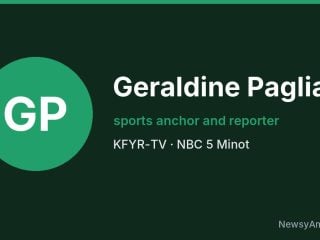 Geraldine Paglia, sports anchor and reporter, KFYR-TV